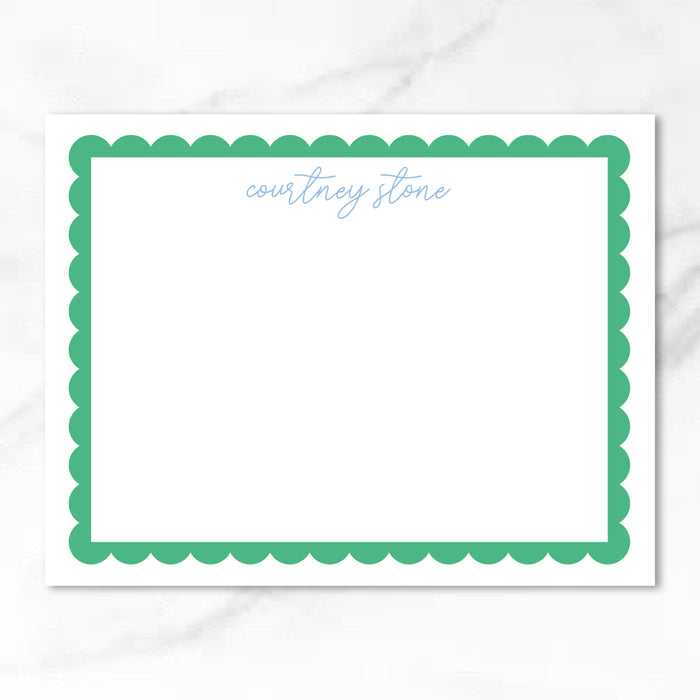 Scallop Border Stationery