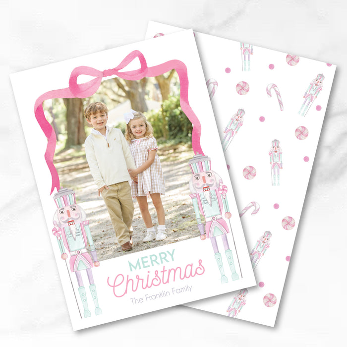 Sweet Christmas Nutcracker Holiday Card