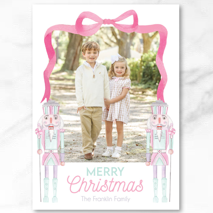 Sweet Christmas Nutcracker Holiday Card