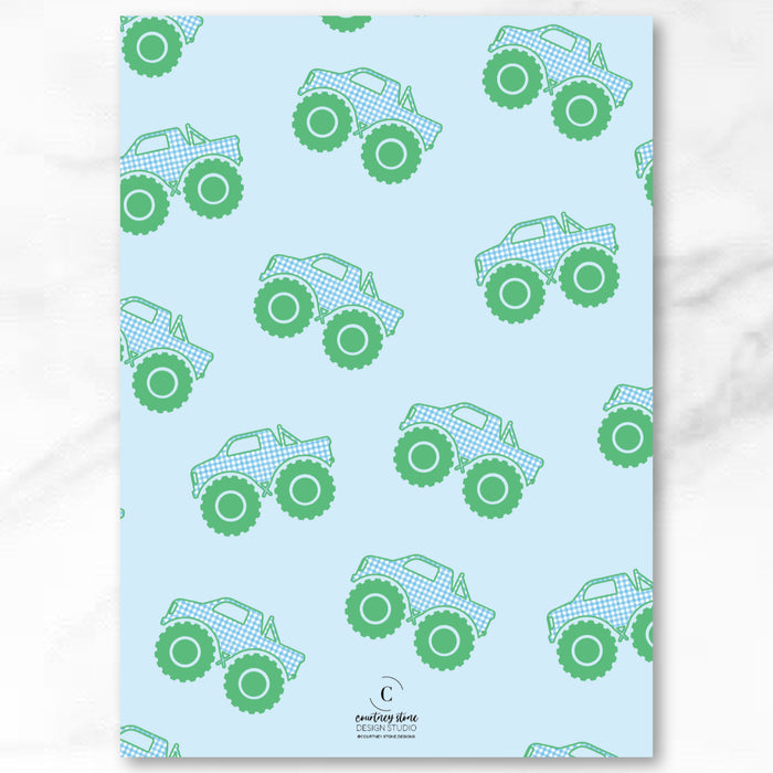 Monster Truck Birthday Invitations