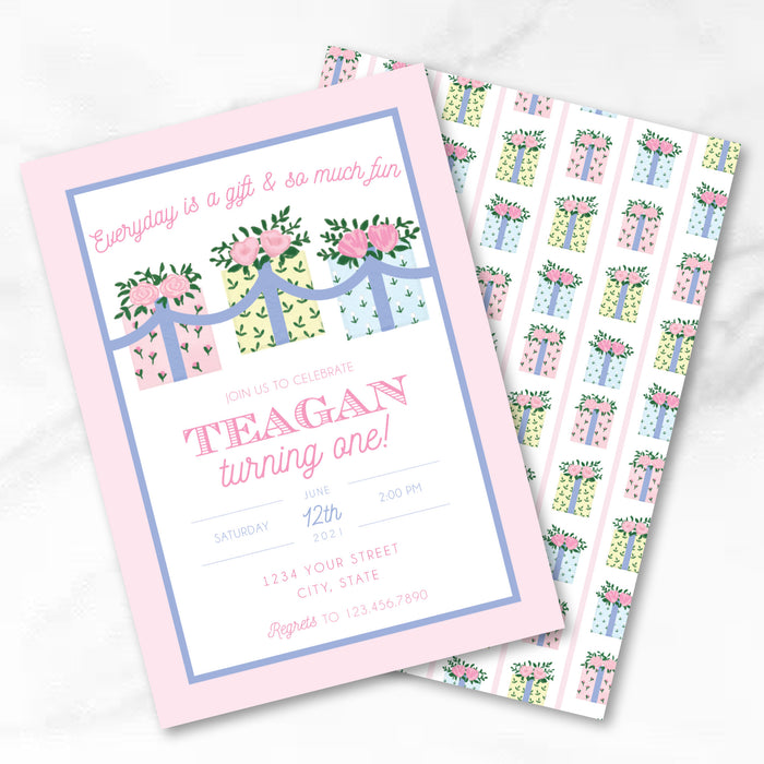 Every Day is a Gift Birthday Invitations