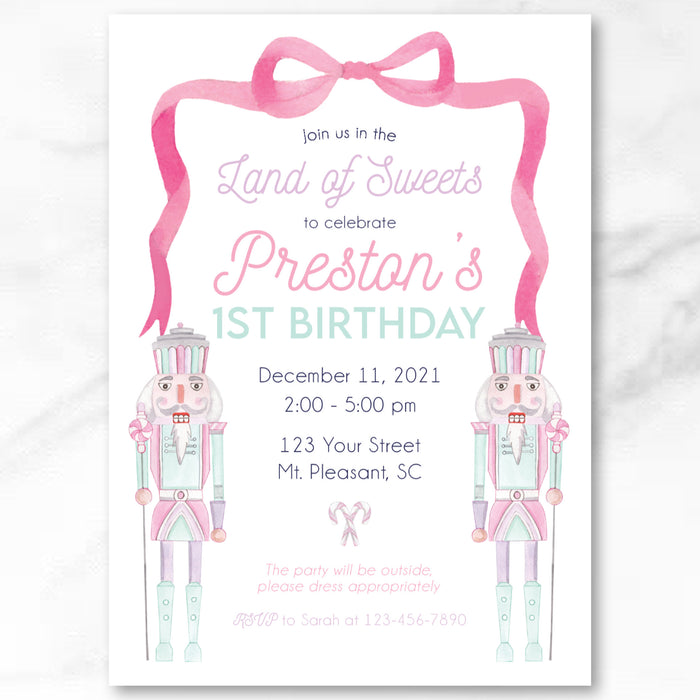 Land of Sweets Birthday Invitations