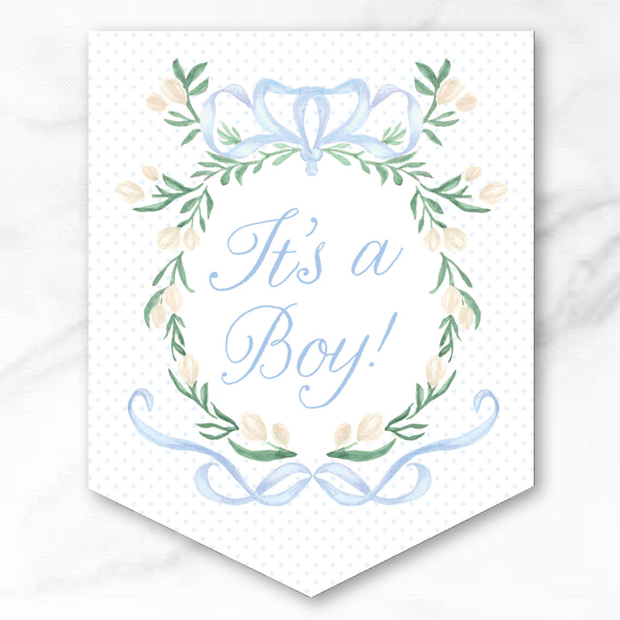 It's A Boy / Welcome Baby Boy Sign - Double Sided