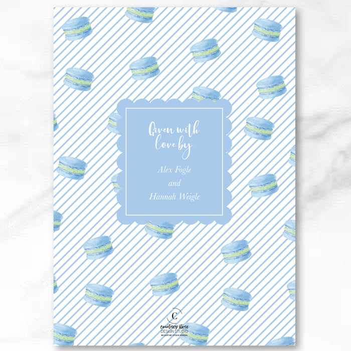 Blue Tea Party Shower Invitations