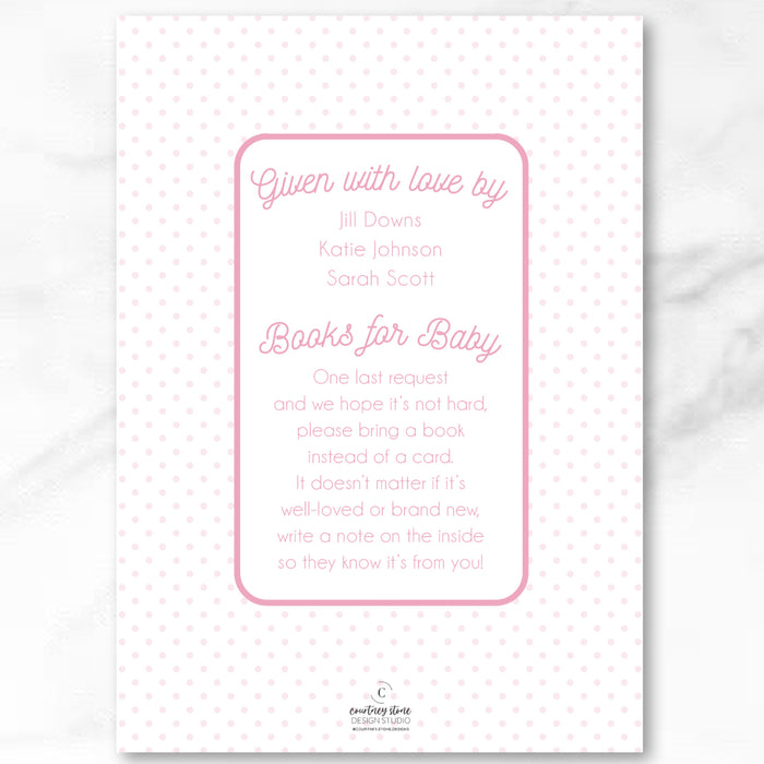 Pink Bonnet Shower Invitations