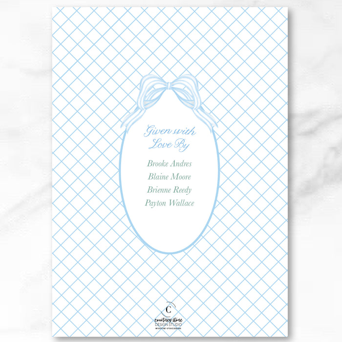 Hydrangea Ginger Jar Crest Shower Invitations