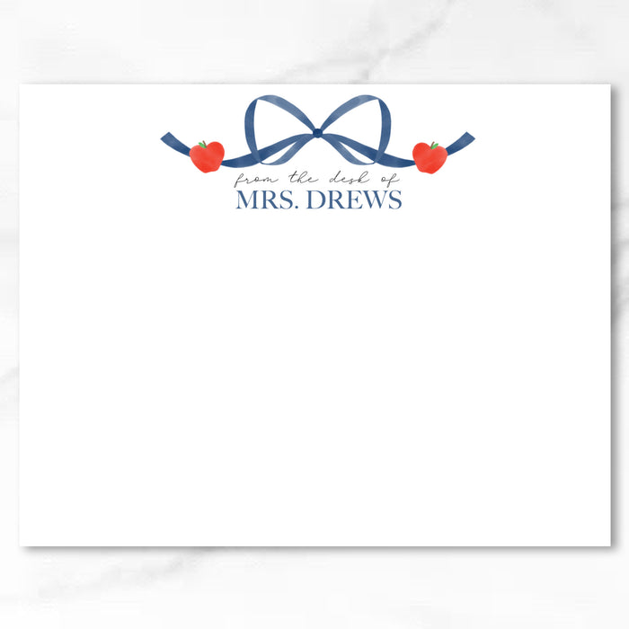 Apple Bow Stationery