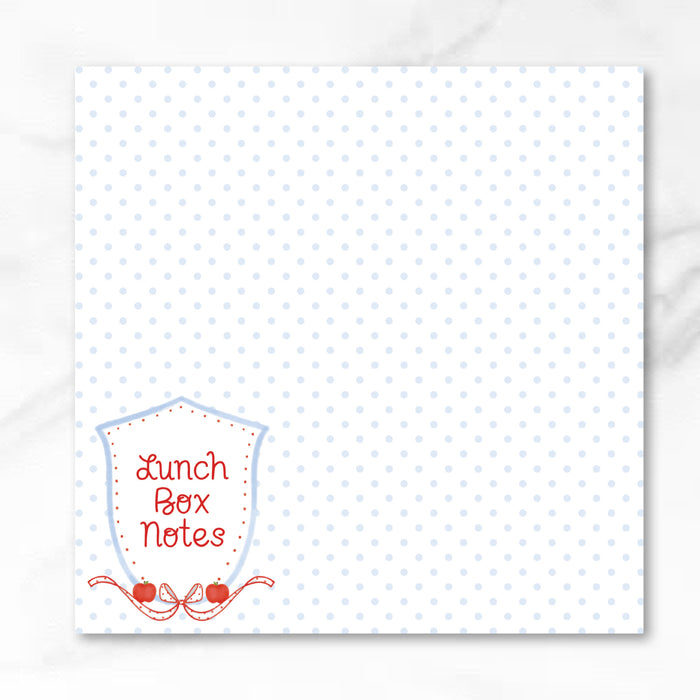 Apple Crest Lunchbox Notes Notepad