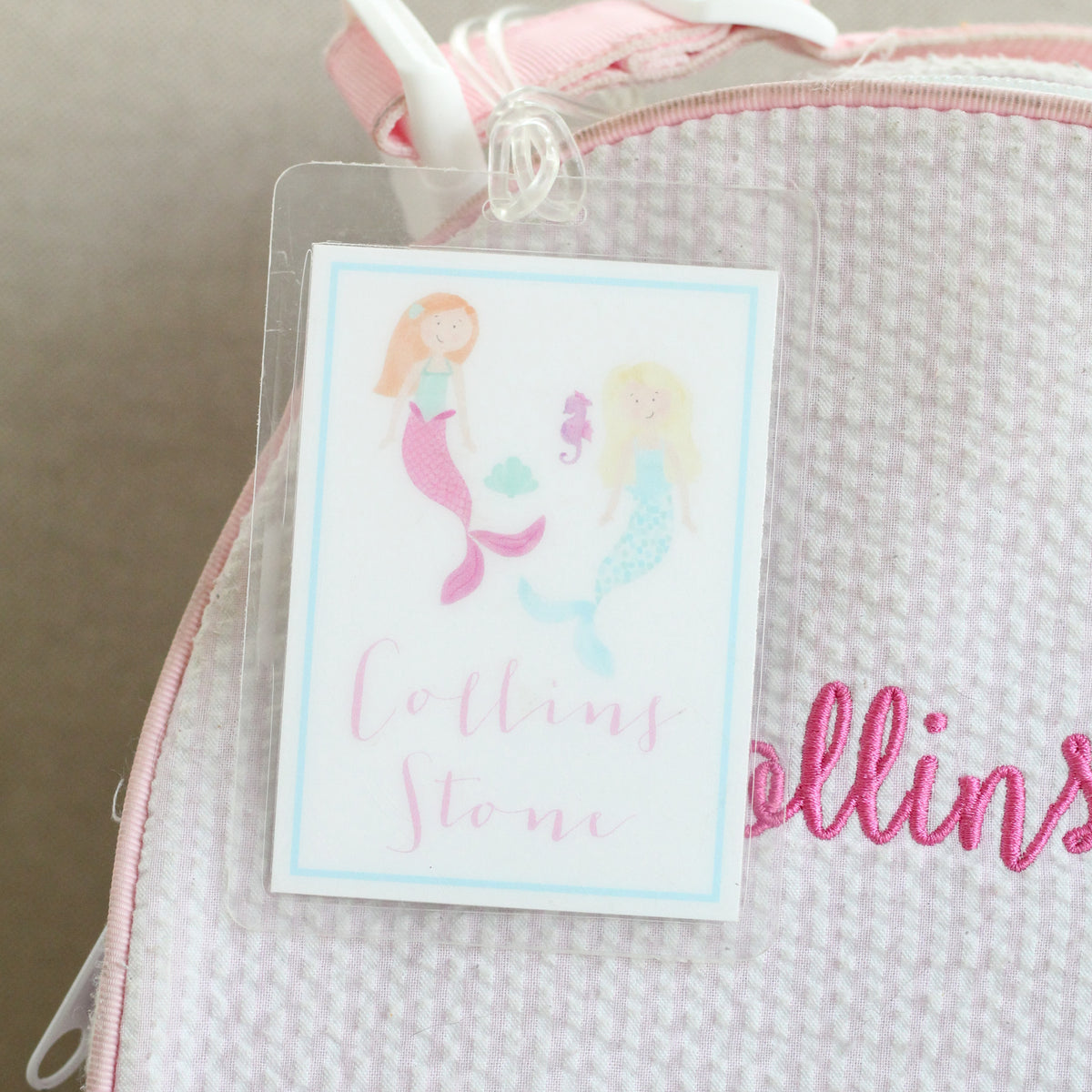 Laminated Bag Tag Design Your Own courtneystonedesigns