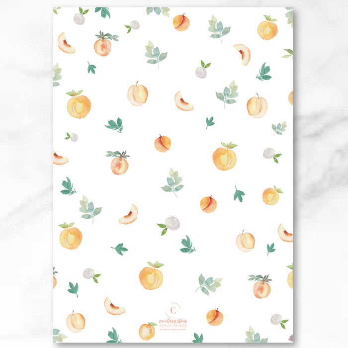 Peach Shower Invitations