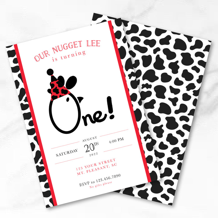 Nugget Birthday Invitations