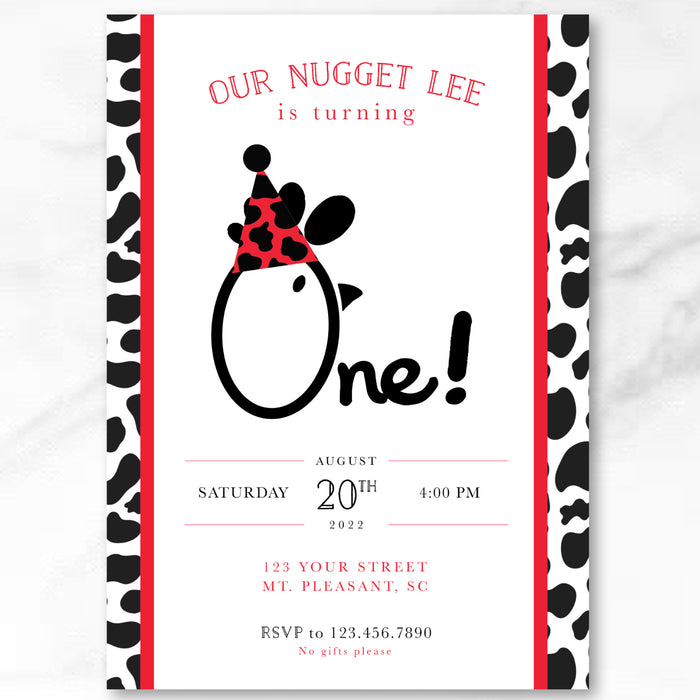 Nugget Birthday Invitations