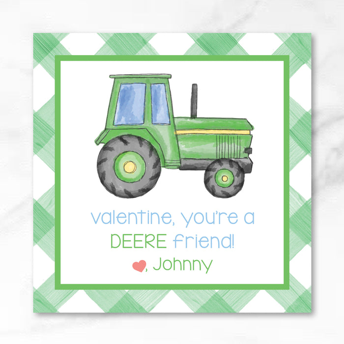 Tractor - Printed Valentine