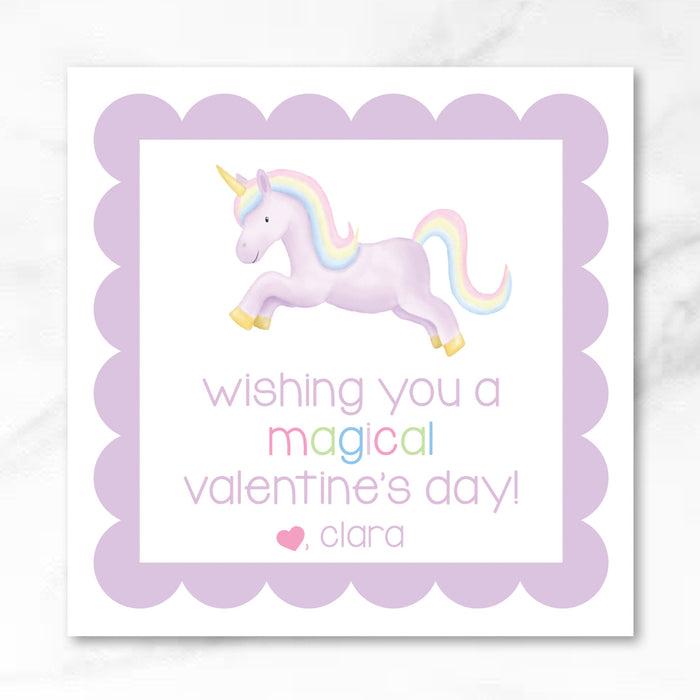 Unicorn - Printed Valentine