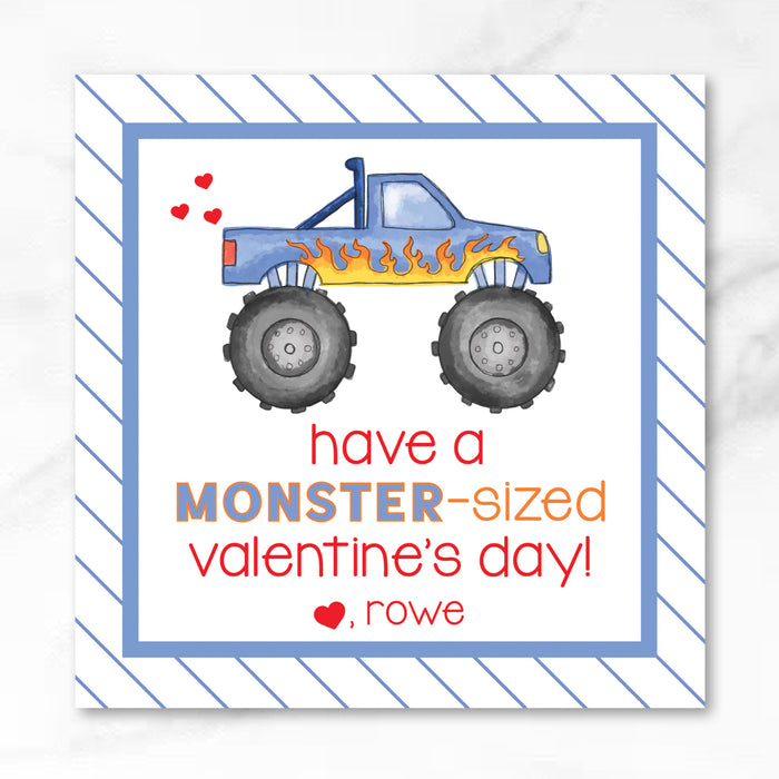 Monster Truck - Printed Valentine