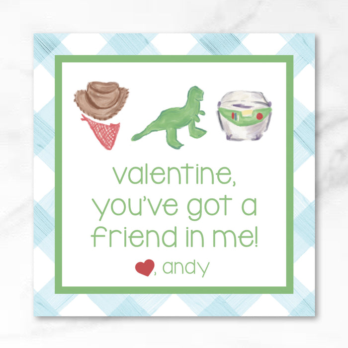 Friend in Me - Printed Valentine