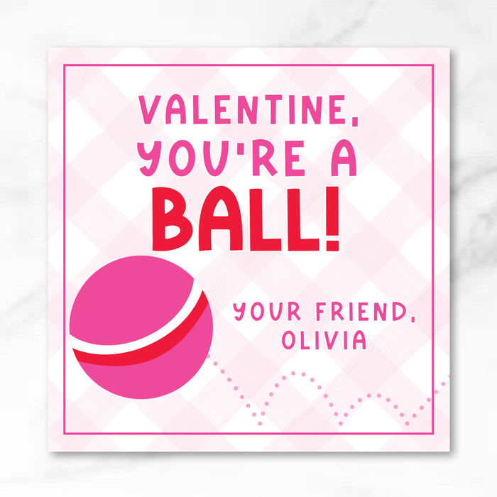 Ball - Pink - Printed Valentine