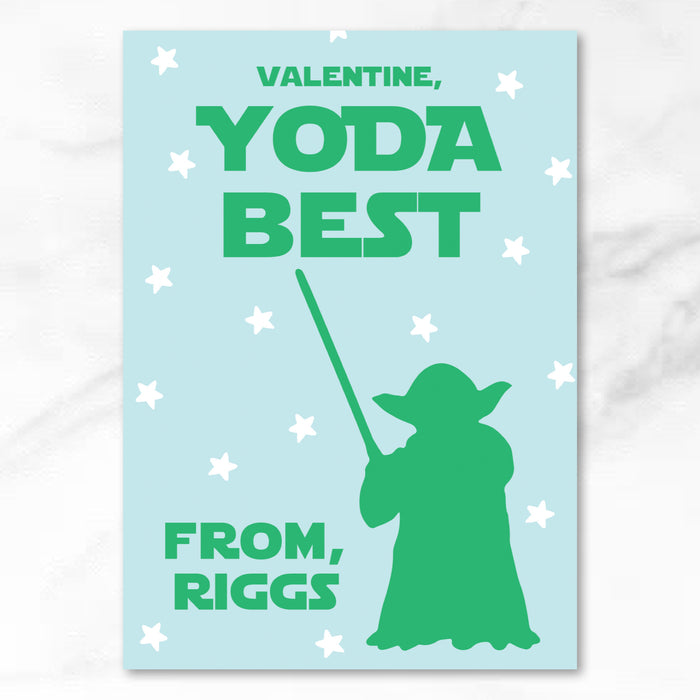 Yoda Best - Printed Valentine