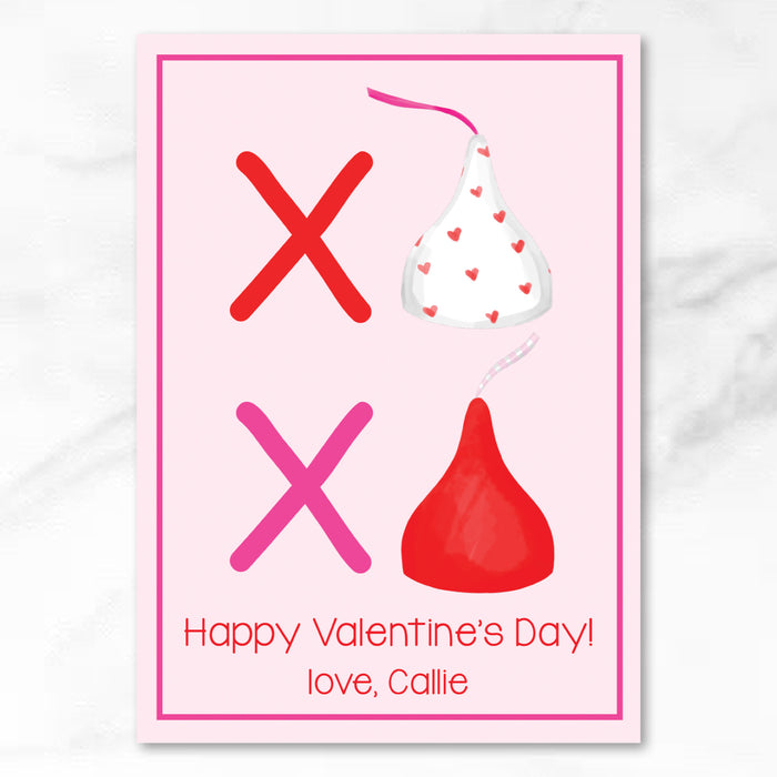 XOXO Kisses - Printed Valentine