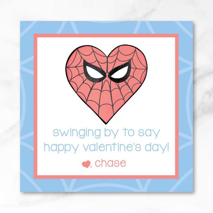 Spidey Heart - Printed Valentine