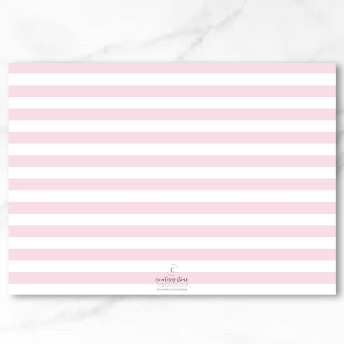 Pink Tree Announcement Holiday Card - Horizontal