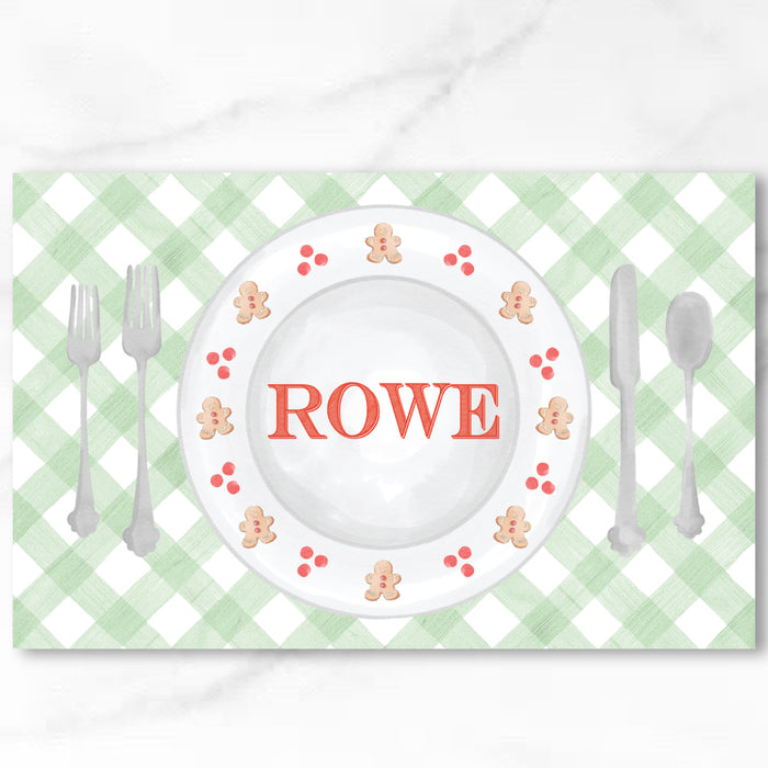 Christmas/Boy Double-Sided Laminated Placemat