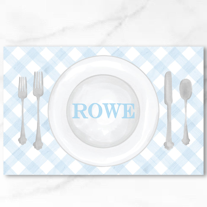 Christmas/Boy Double-Sided Laminated Placemat