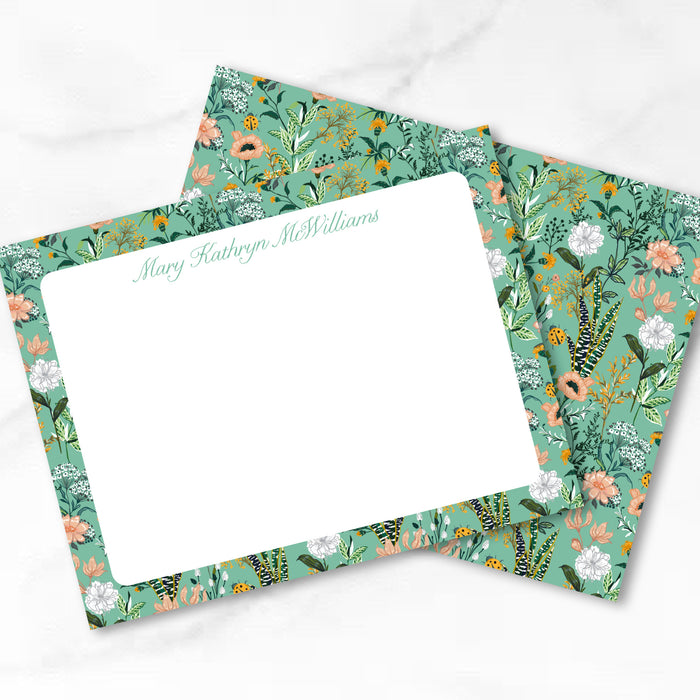 Jade Botanical Stationery