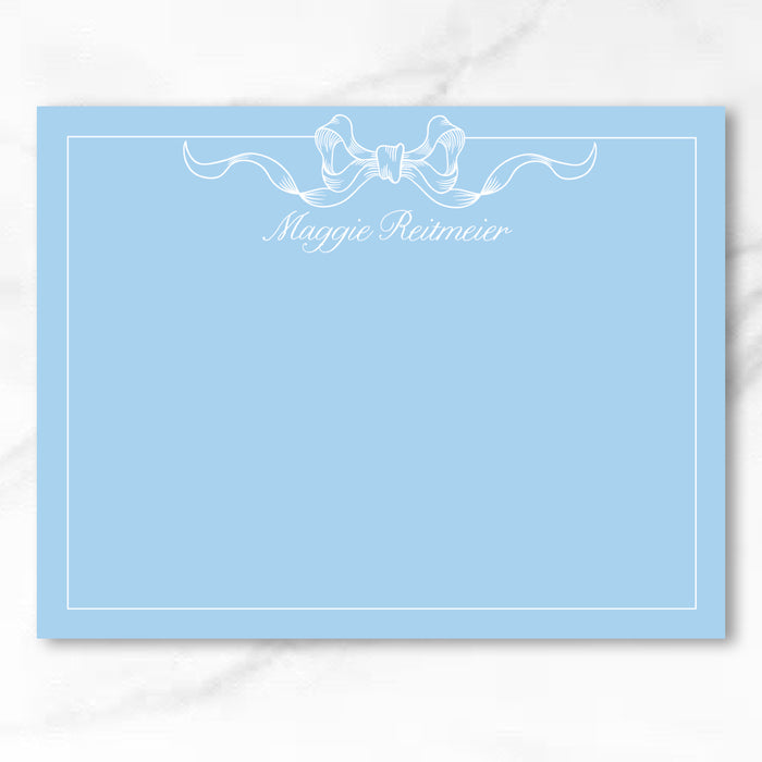 China Blue Bow Stationery