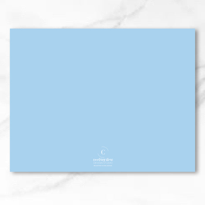 China Blue Bow Stationery