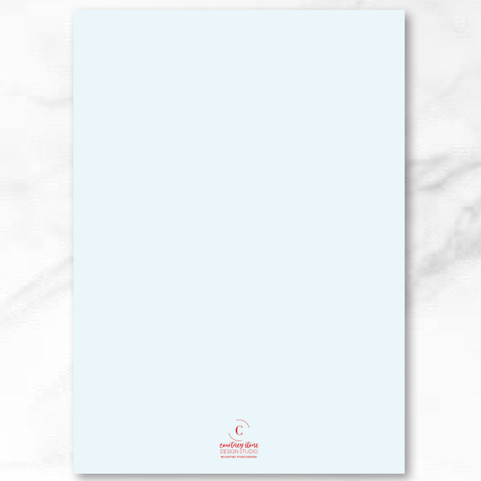 Thin Scallop Border Holiday Card