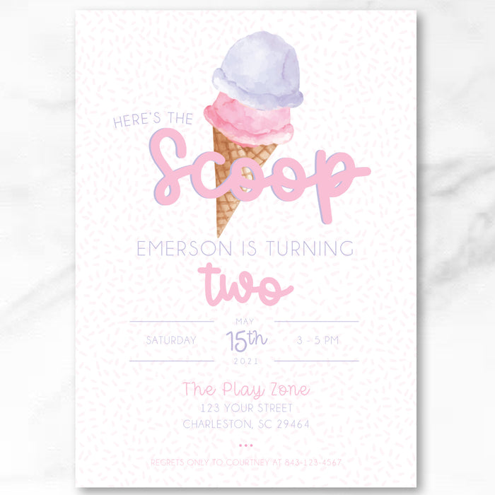 Tea Party Birthday Invitations