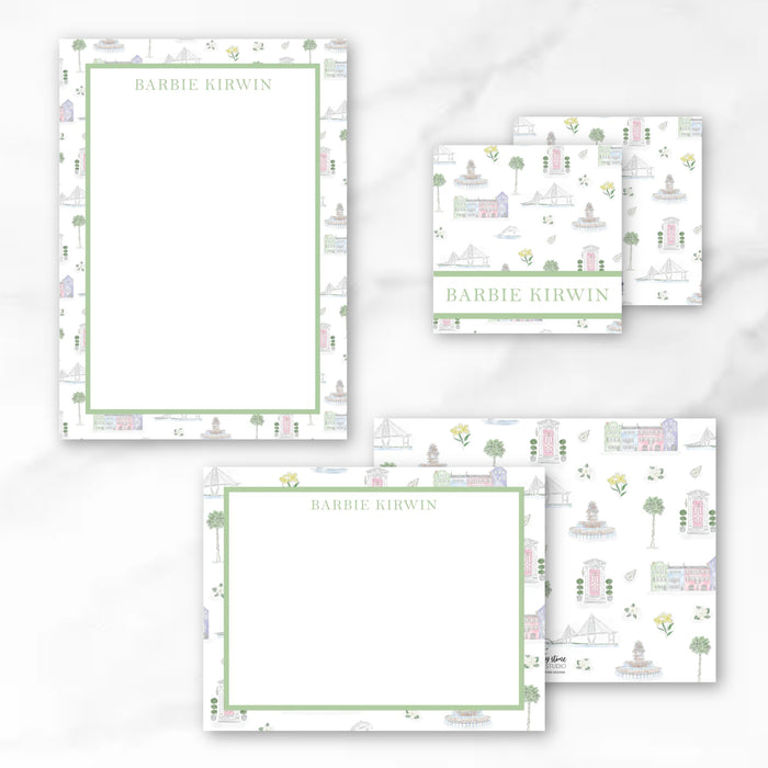 Charleston Toile Stationery Bundle - Color