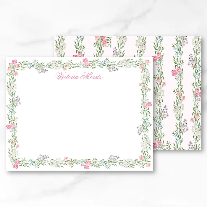 Spring Floral Vine Stationery Bundle