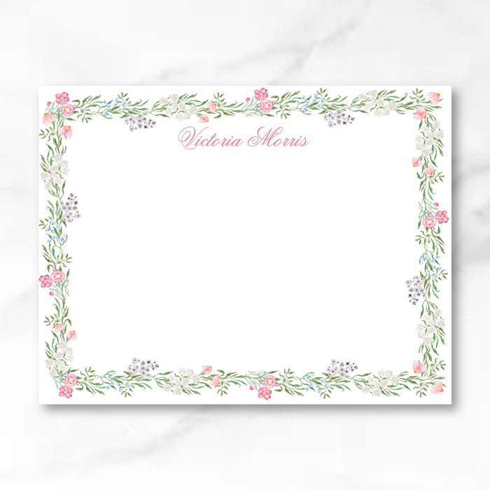 Spring Floral Vine Stationery Bundle