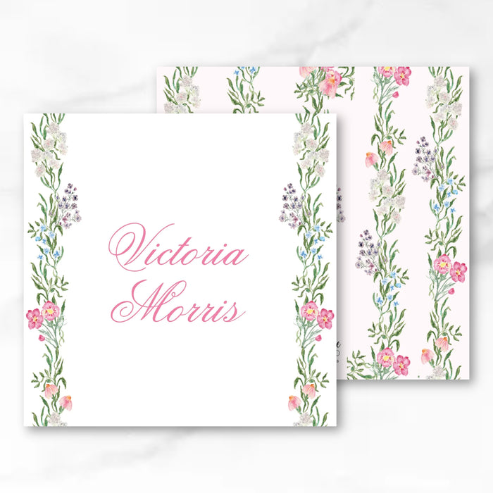 Spring Floral Vine Stationery Bundle