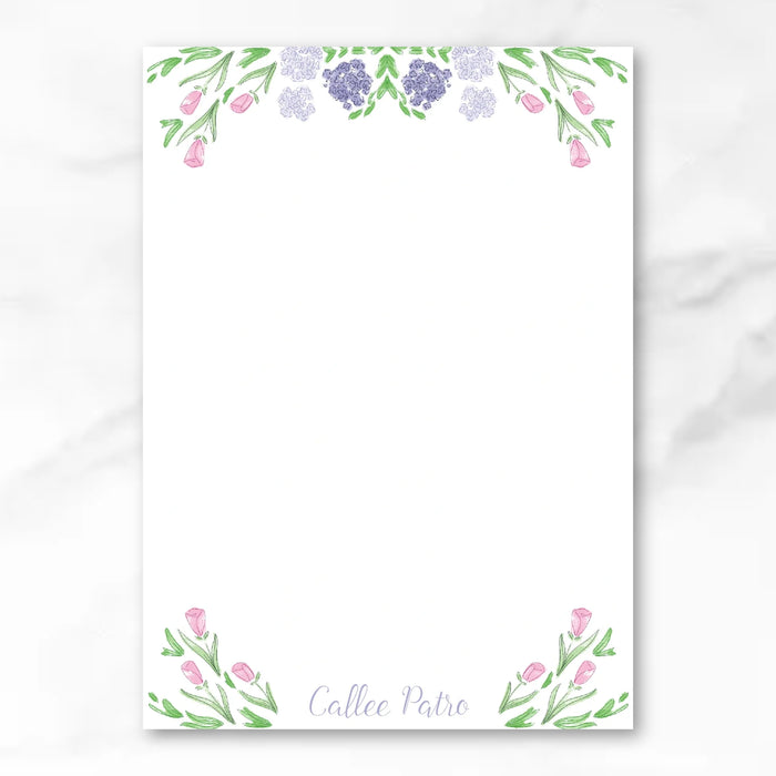 Lavender Hydrangea Stationery Bundle