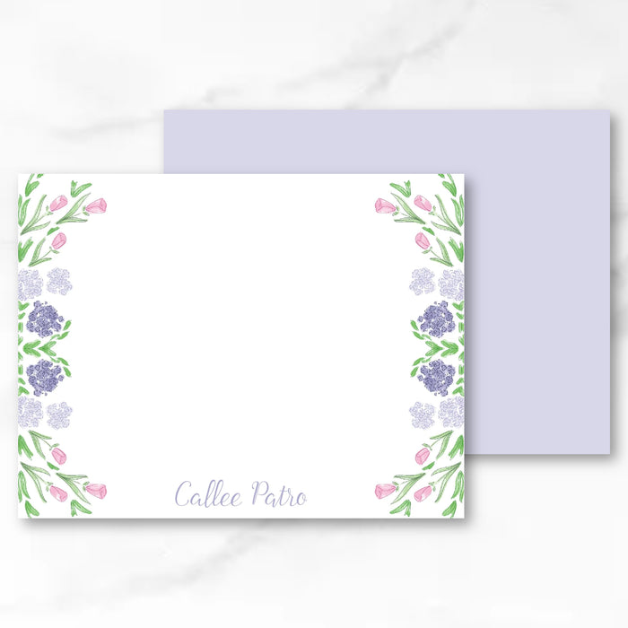 Lavender Hydrangea Stationery Bundle