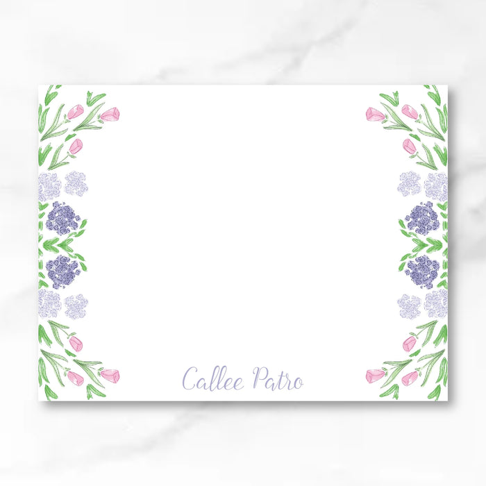 Lavender Hydrangea Stationery