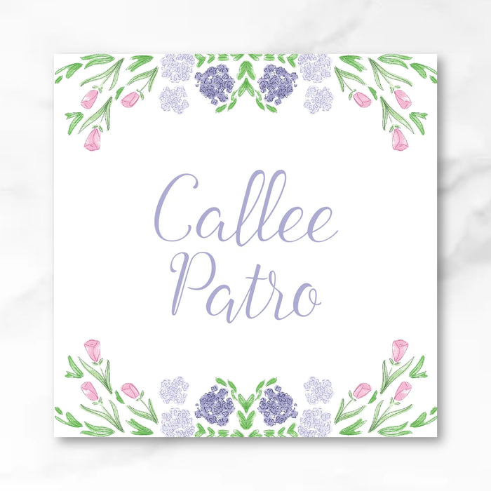 Lavender Hydrangea Calling Card