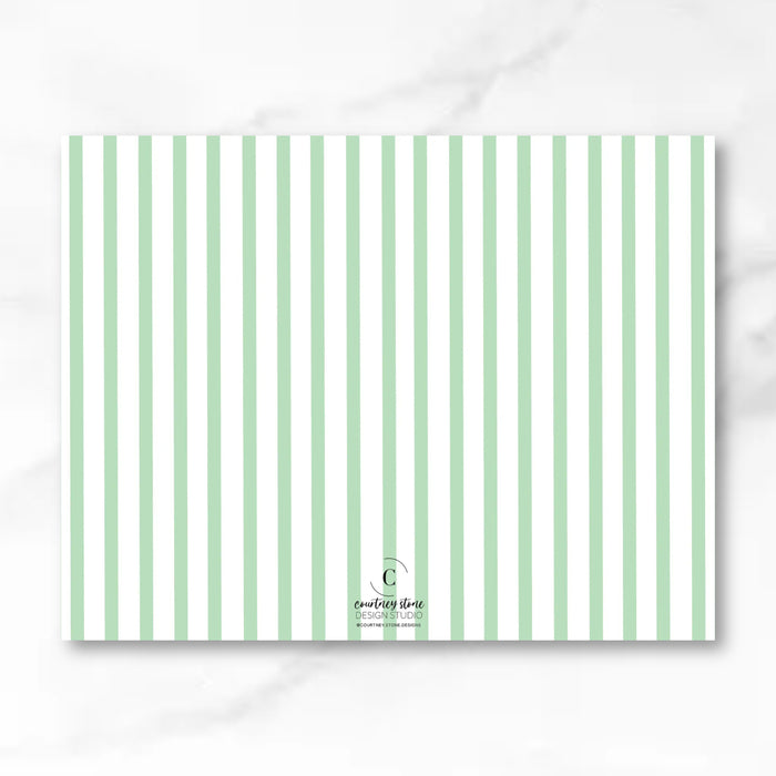 Kellie Floral Block Print Stationery