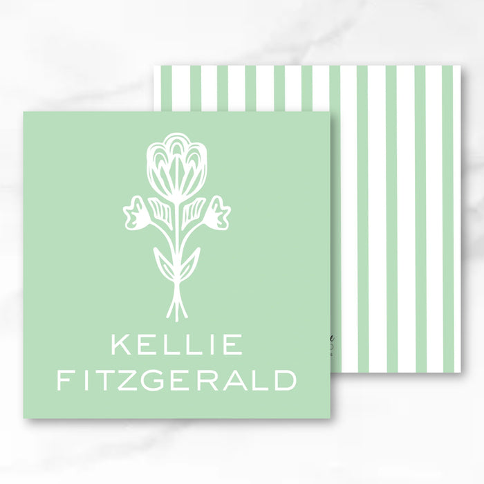 Kellie Floral Block Print Calling Card