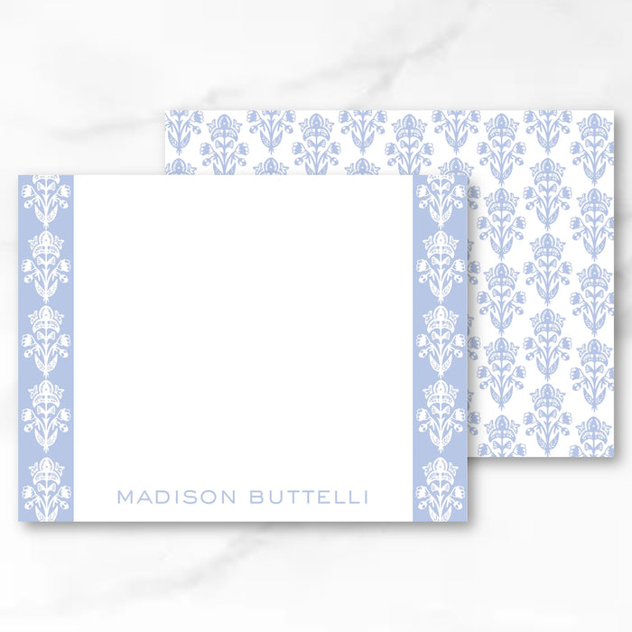 Madison Blue Block Print Stationery