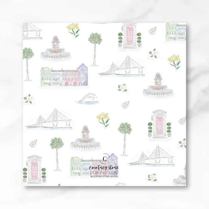 Charleston Toile Stationery Bundle - Color