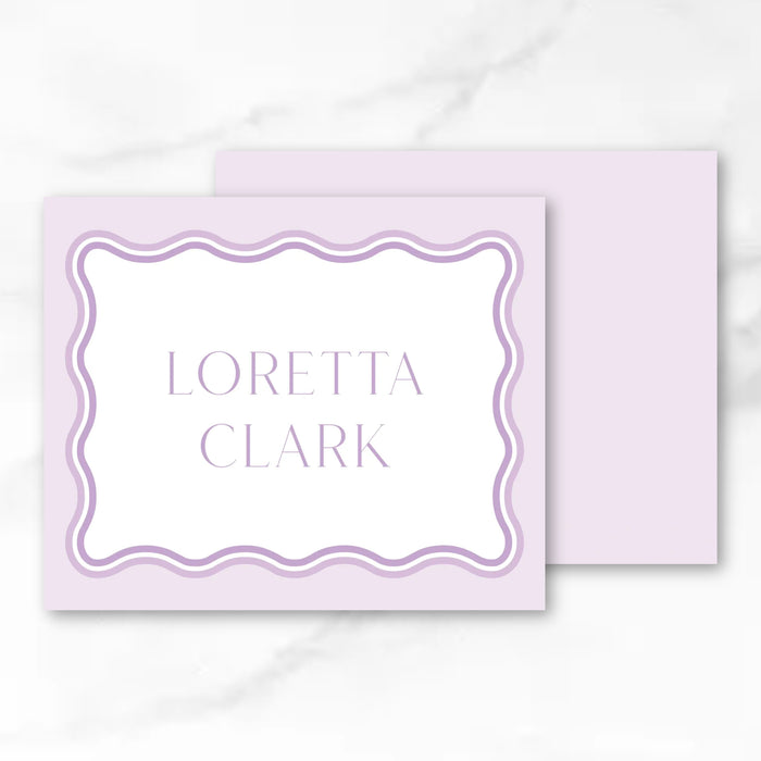 Lavender Ombre Wave Calling Card