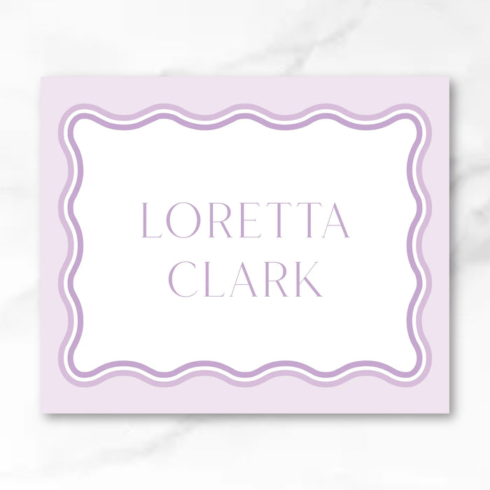 Lavender Ombre Wave Calling Card