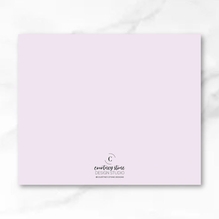 Lavender Ombre Wave Calling Card