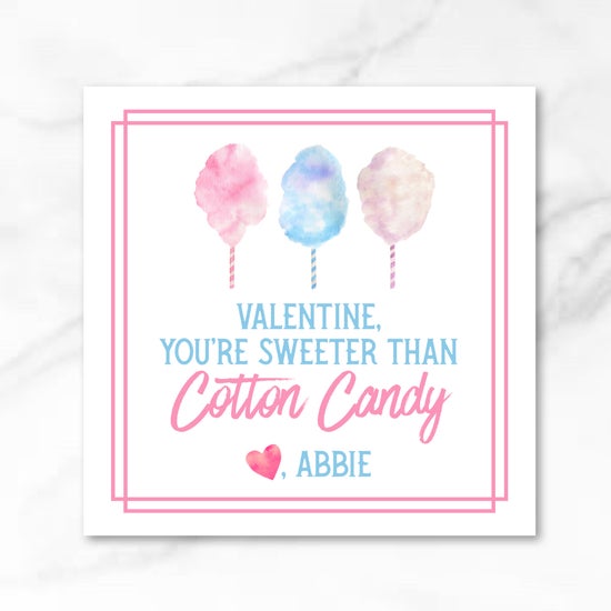 Cotton Candy - Printed Valentine