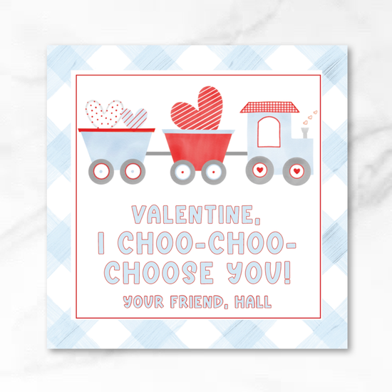 Train - Printed Valentine