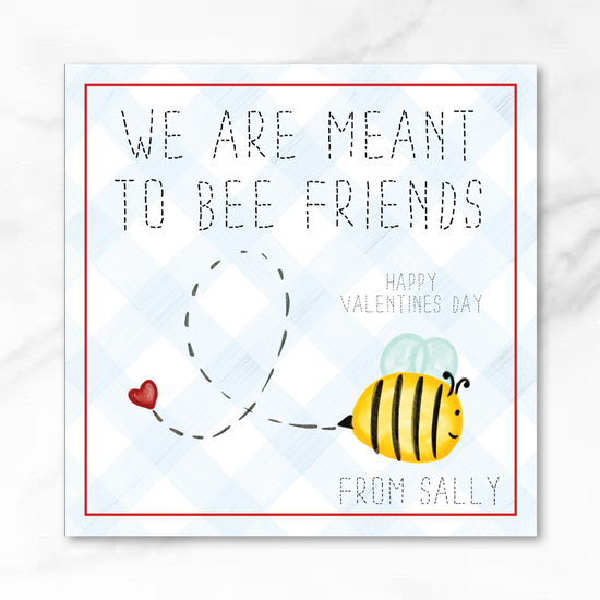 Bee - Printed Valentine